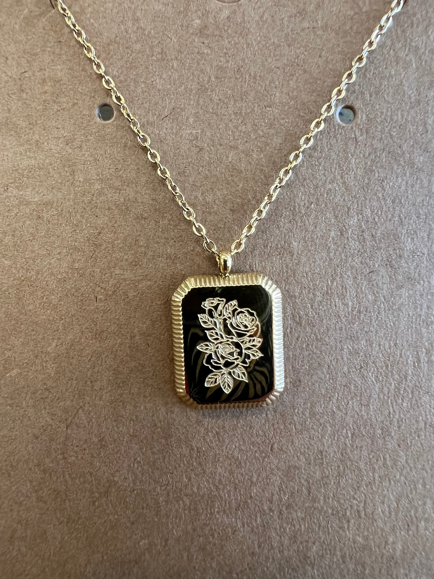Birth Month Flower Necklace