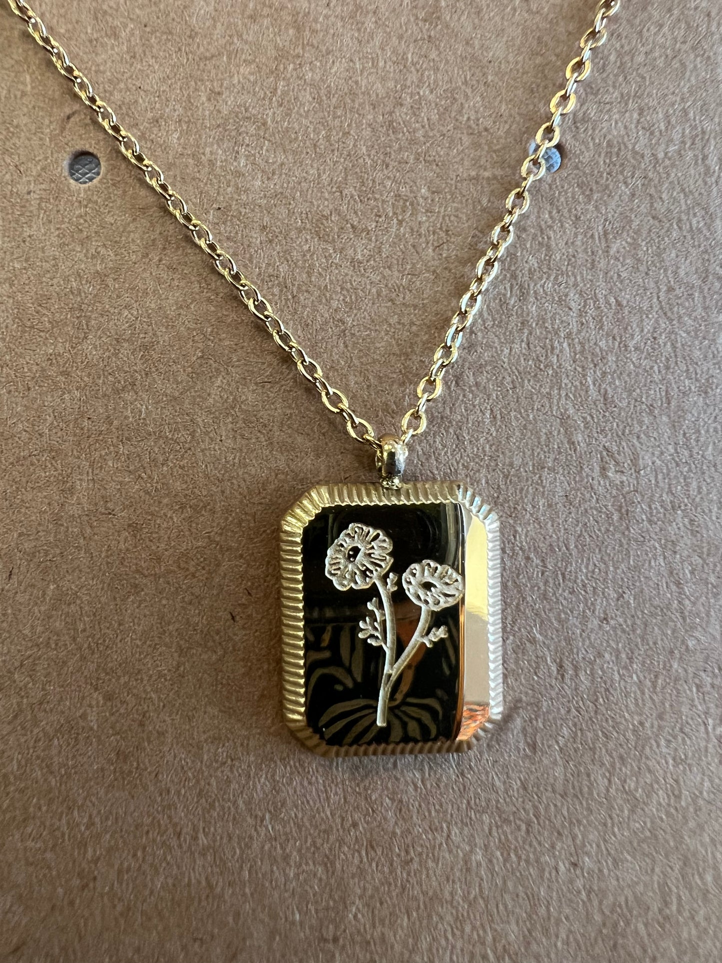 Birth Month Flower Necklace