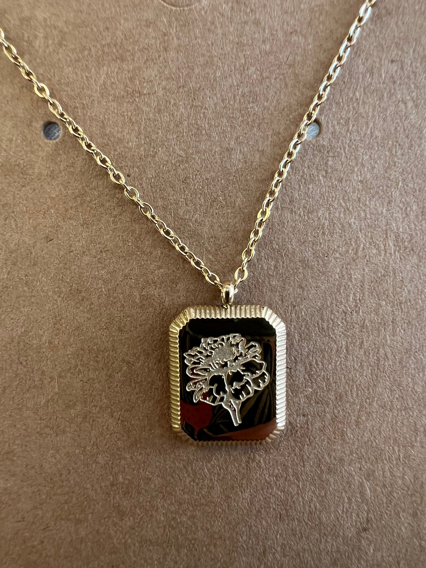 Birth Month Flower Necklace