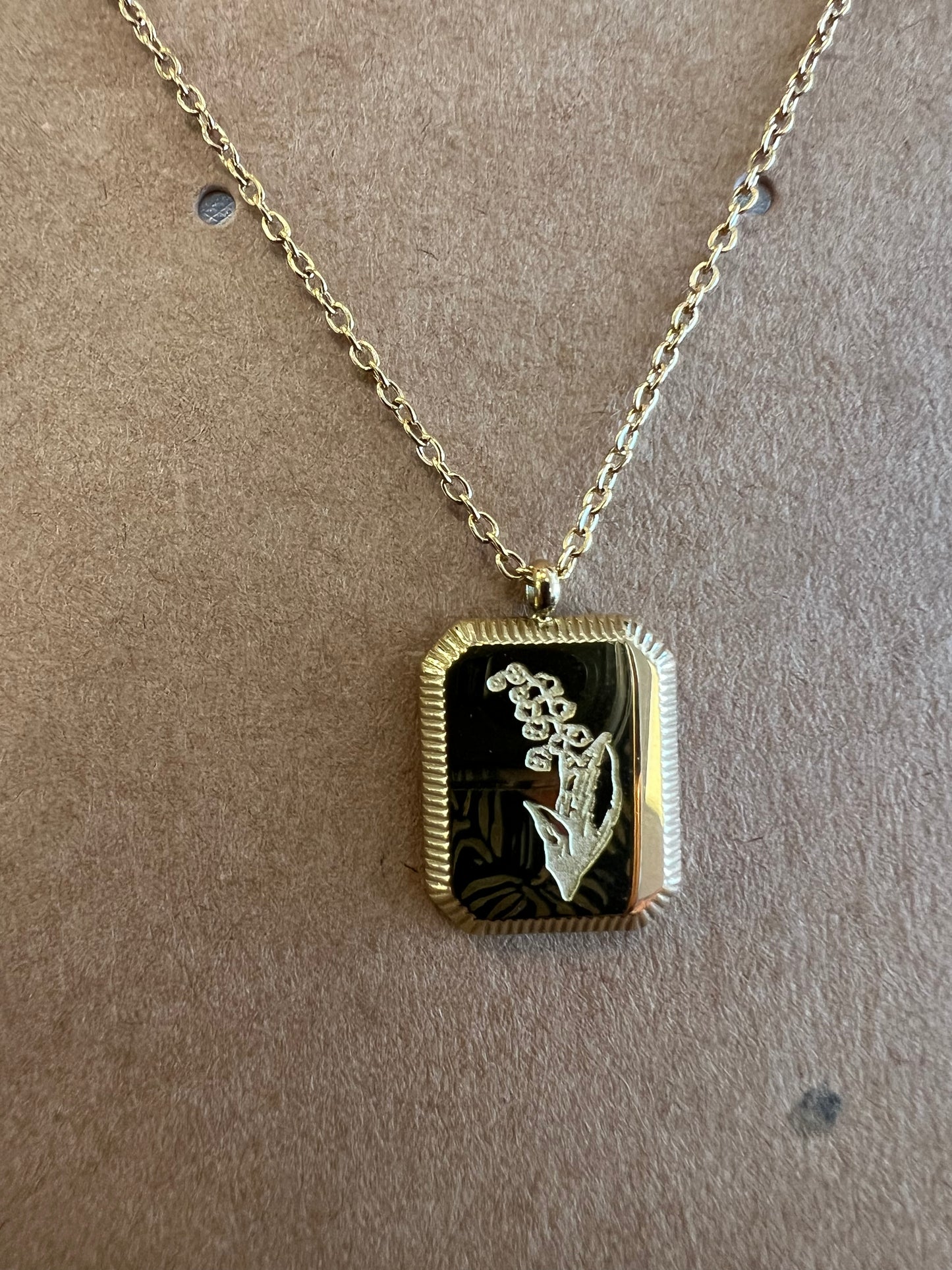 Birth Month Flower Necklace
