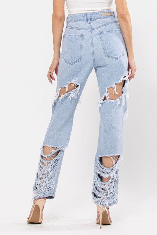 Tessa 90s High Rise Straight Leg Jeans
