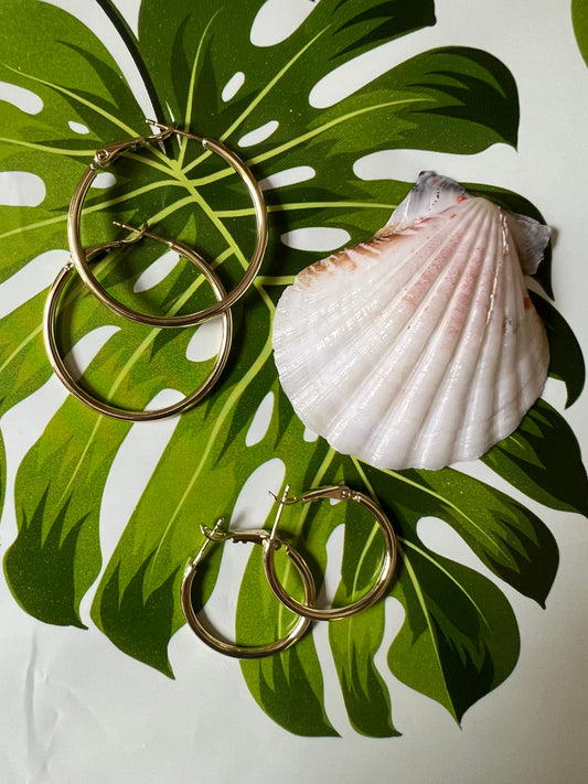 Thin Gold Filled Hoops