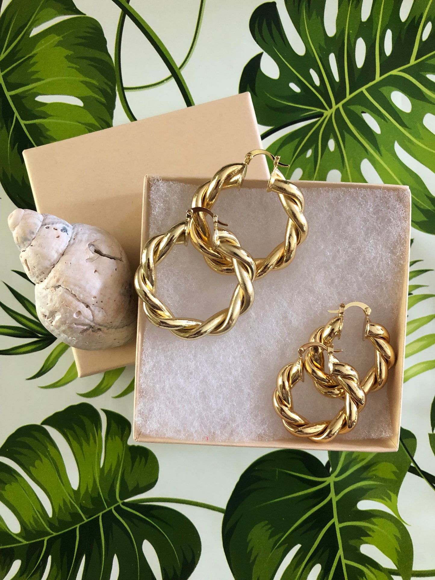 Twisted Gold Filled Hoop Earrings