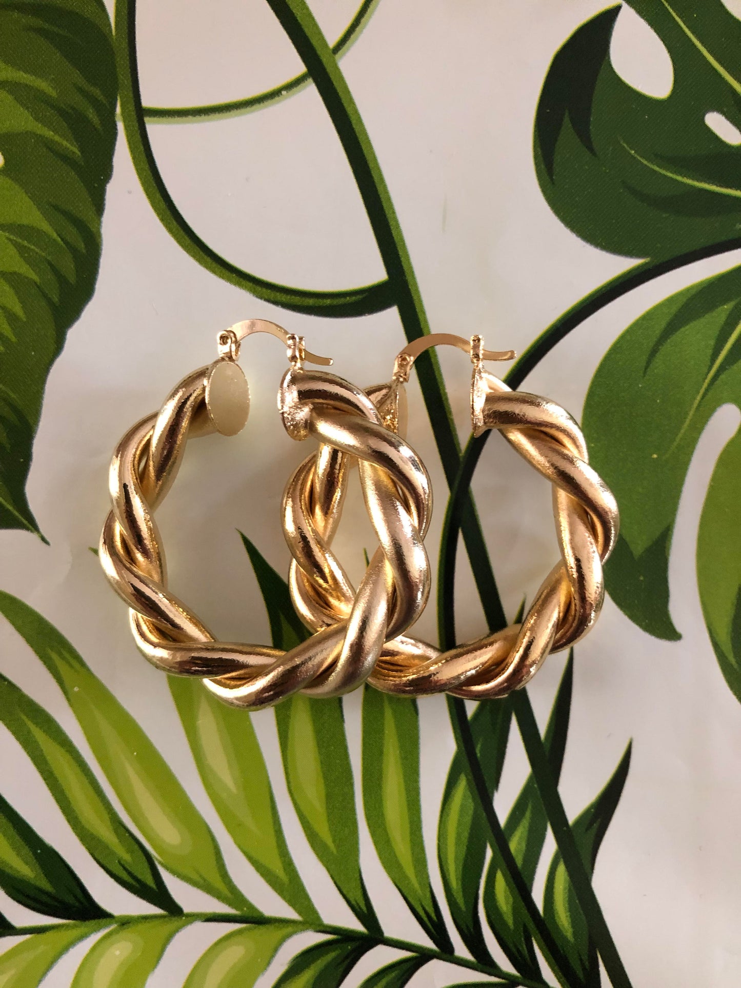 Twisted Gold Filled Hoop Earrings