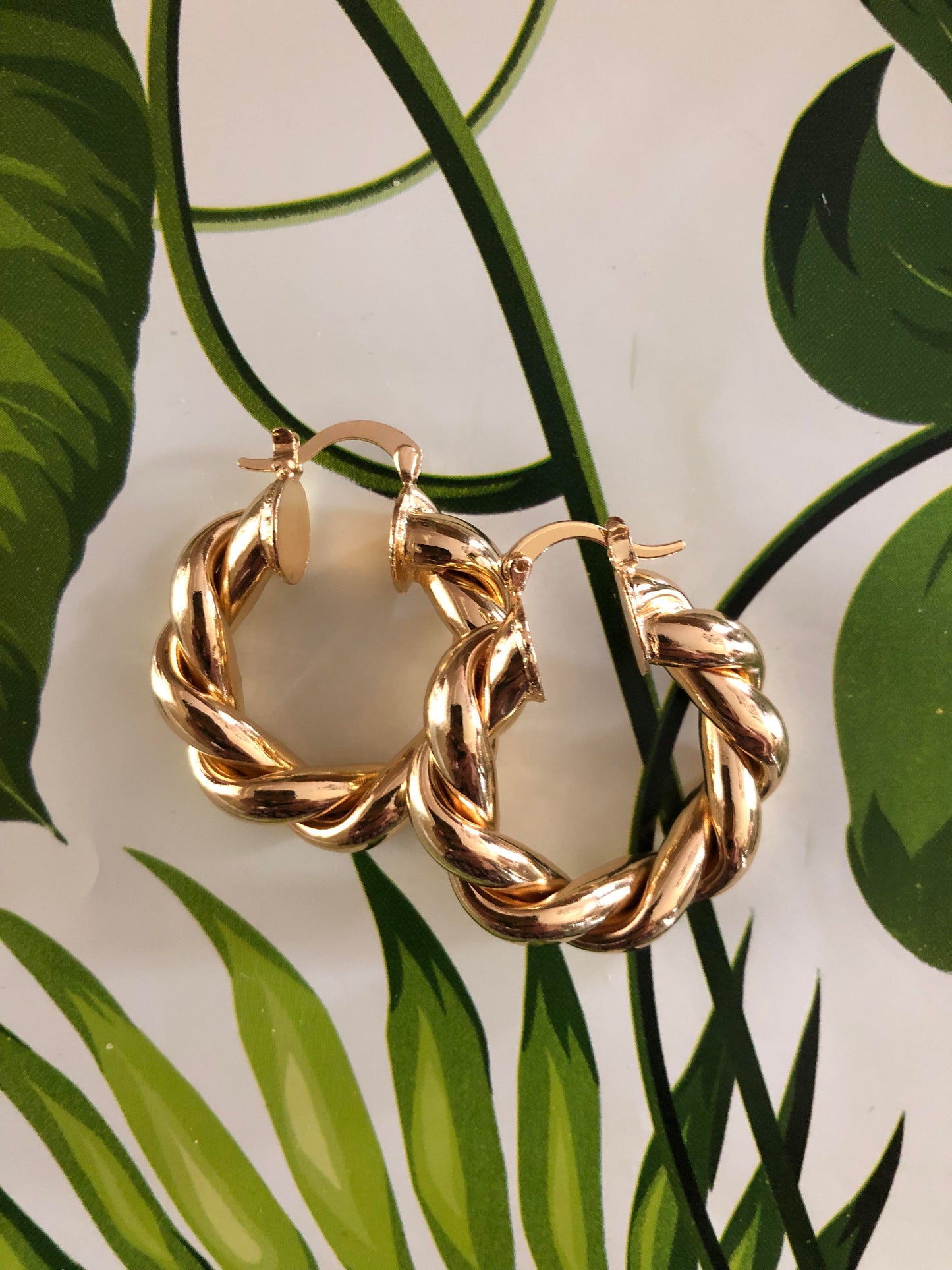 Twisted Gold Filled Hoop Earrings