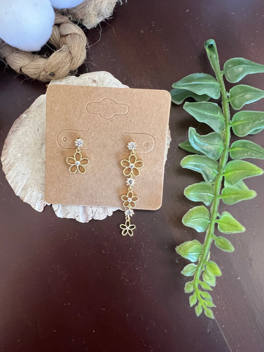 Flower Drop Earrings