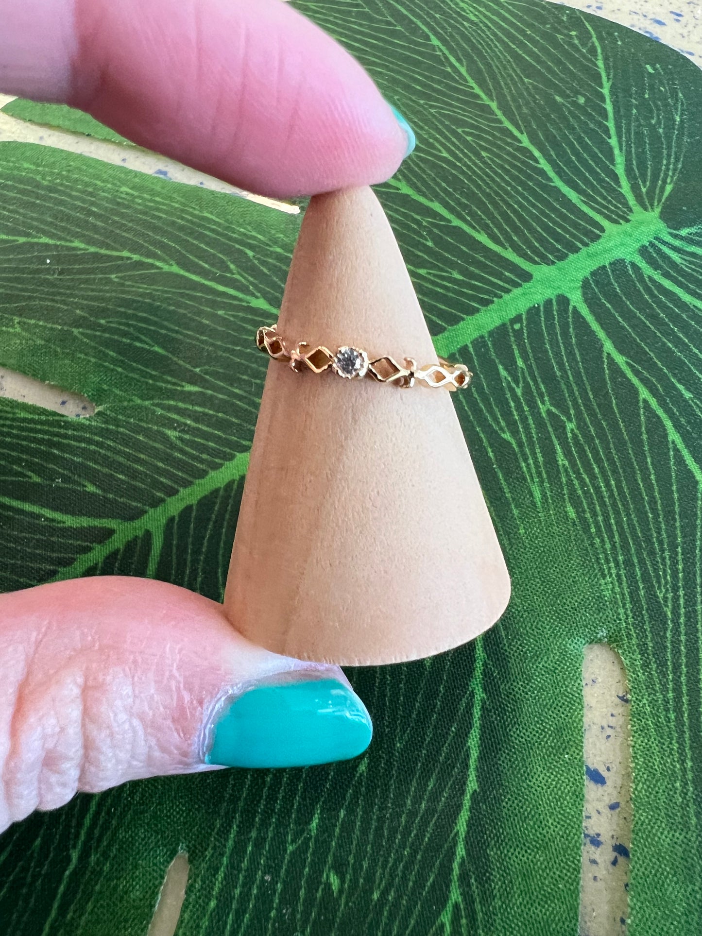 Geo One Stone Ring