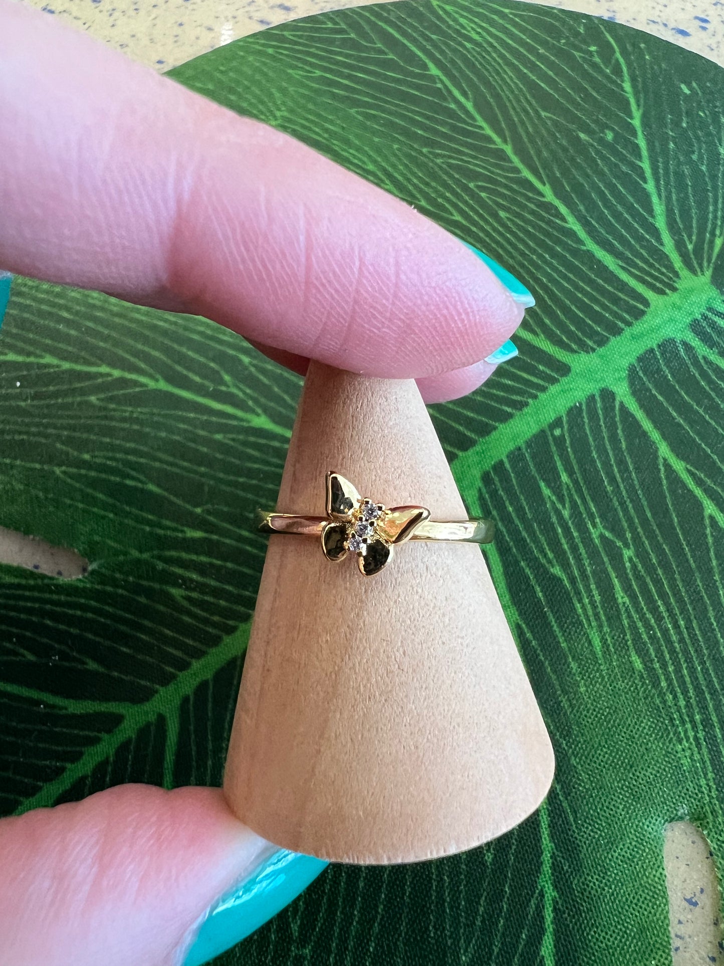 Gold Butterfly Ring