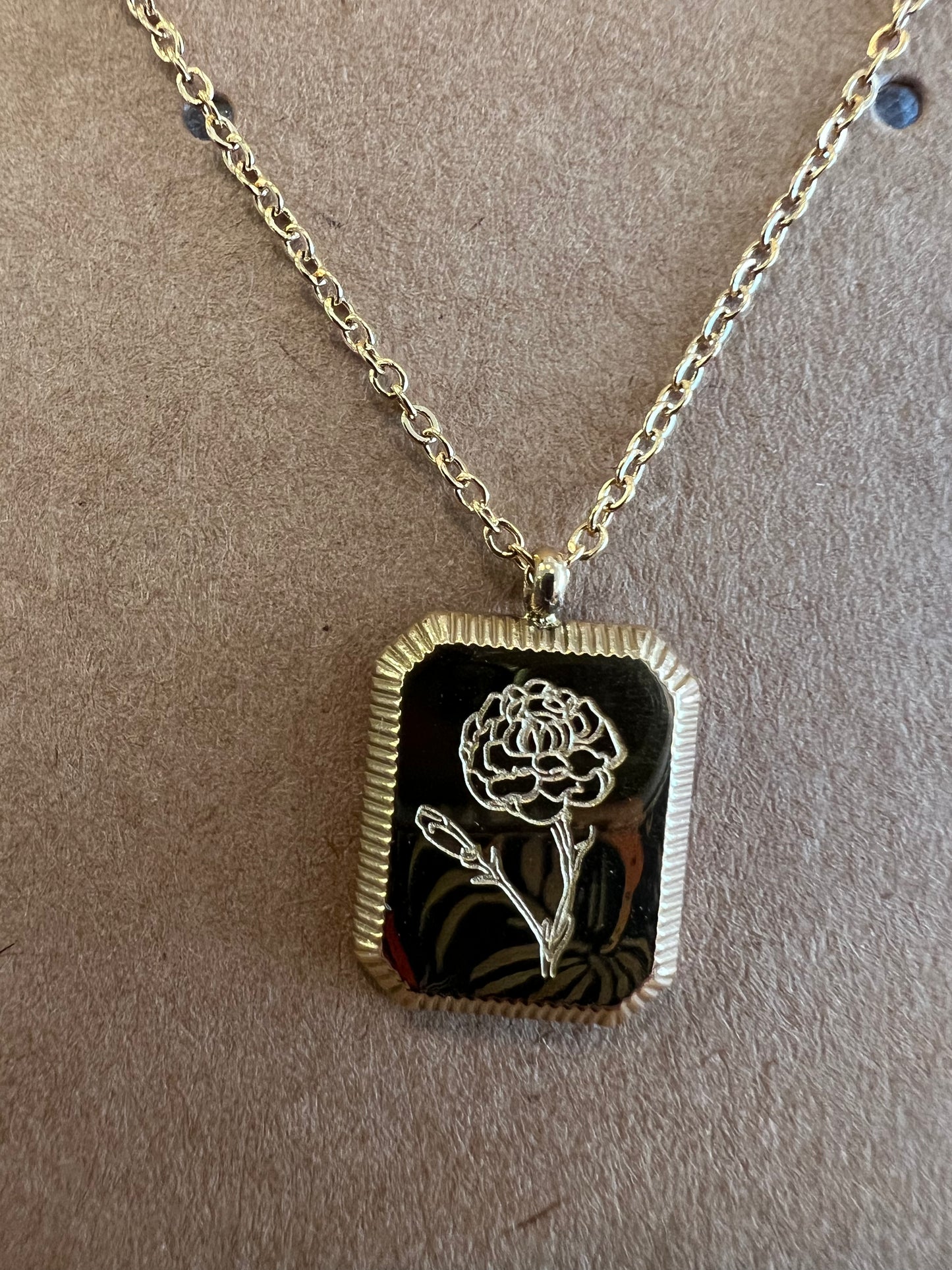 Birth Month Flower Necklace