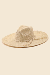 Braided Tie Straw Sun Hat