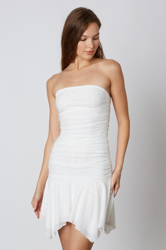 Connie White Strapless Dress