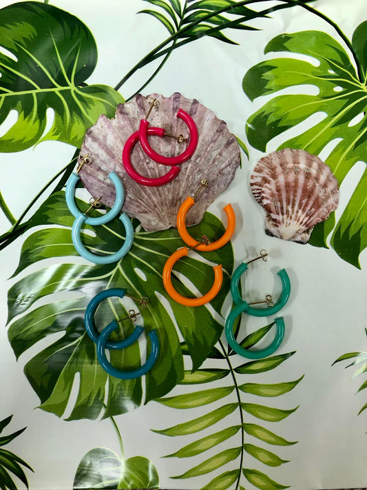 Color Hoop Earrings