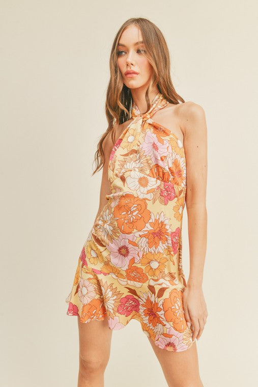 Flora Halter Dress