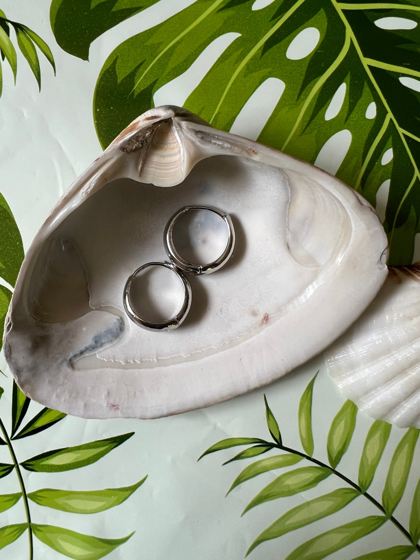 Silver Huggie Hoops