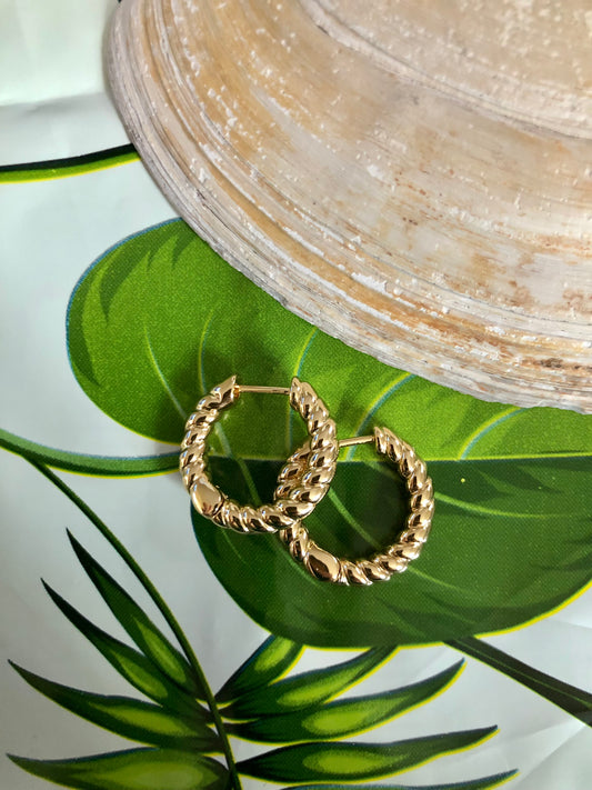 Tiny Twist Hoops