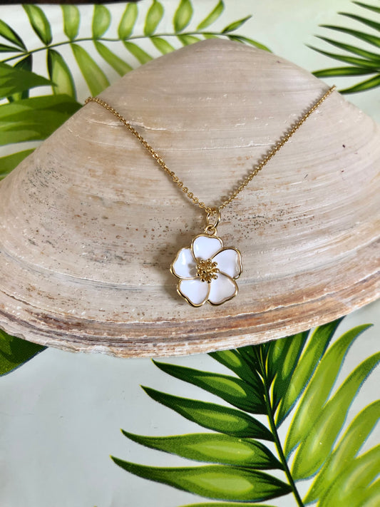 Hibiscus Flower Necklace